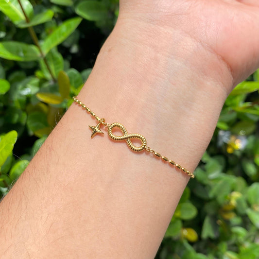 Pulsera infinito acero